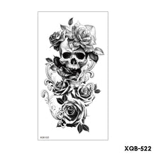 Load image into Gallery viewer, Creative Flower Half Arm Tattoo Stickers Waterproof Fashion Lion Animal Tiger Men Women Tattoo Sticker Snake Tattoo Stickers
