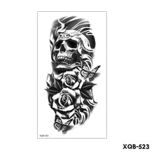 Load image into Gallery viewer, Creative Flower Half Arm Tattoo Stickers Waterproof Fashion Lion Animal Tiger Men Women Tattoo Sticker Snake Tattoo Stickers
