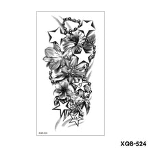Load image into Gallery viewer, Creative Flower Half Arm Tattoo Stickers Waterproof Fashion Lion Animal Tiger Men Women Tattoo Sticker Snake Tattoo Stickers
