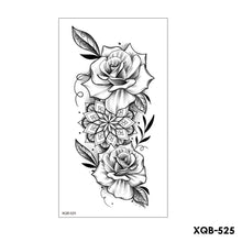 Load image into Gallery viewer, Creative Flower Half Arm Tattoo Stickers Waterproof Fashion Lion Animal Tiger Men Women Tattoo Sticker Snake Tattoo Stickers
