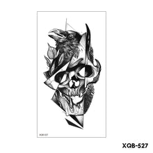 Load image into Gallery viewer, Creative Flower Half Arm Tattoo Stickers Waterproof Fashion Lion Animal Tiger Men Women Tattoo Sticker Snake Tattoo Stickers
