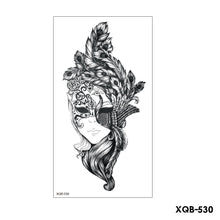 Load image into Gallery viewer, Creative Flower Half Arm Tattoo Stickers Waterproof Fashion Lion Animal Tiger Men Women Tattoo Sticker Snake Tattoo Stickers

