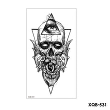 Load image into Gallery viewer, Creative Flower Half Arm Tattoo Stickers Waterproof Fashion Lion Animal Tiger Men Women Tattoo Sticker Snake Tattoo Stickers
