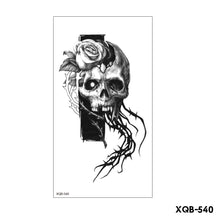 Load image into Gallery viewer, Creative Flower Half Arm Tattoo Stickers Waterproof Fashion Lion Animal Tiger Men Women Tattoo Sticker Snake Tattoo Stickers
