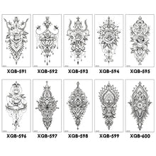 Load image into Gallery viewer, Flower Arm Tattoo Stickers Half Arm Waterproof Fashion Animal Tiger Men Women Tattoo Sticker Snake Creative Tattoo Stickers
