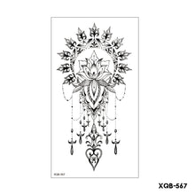 Load image into Gallery viewer, Flower Arm Tattoo Stickers Half Arm Waterproof Fashion Animal Tiger Men Women Tattoo Sticker Snake Creative Tattoo Stickers
