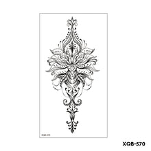 Load image into Gallery viewer, Flower Arm Tattoo Stickers Half Arm Waterproof Fashion Animal Tiger Men Women Tattoo Sticker Snake Creative Tattoo Stickers
