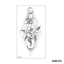 Load image into Gallery viewer, Flower Arm Tattoo Stickers Half Arm Waterproof Fashion Animal Tiger Men Women Tattoo Sticker Snake Creative Tattoo Stickers
