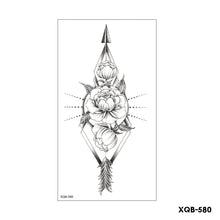Load image into Gallery viewer, Flower Arm Tattoo Stickers Half Arm Waterproof Fashion Animal Tiger Men Women Tattoo Sticker Snake Creative Tattoo Stickers
