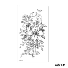 Load image into Gallery viewer, Flower Arm Tattoo Stickers Half Arm Waterproof Fashion Animal Tiger Men Women Tattoo Sticker Snake Creative Tattoo Stickers
