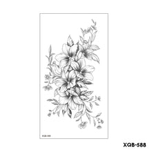 Load image into Gallery viewer, Flower Arm Tattoo Stickers Half Arm Waterproof Fashion Animal Tiger Men Women Tattoo Sticker Snake Creative Tattoo Stickers
