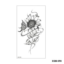 Load image into Gallery viewer, Flower Arm Tattoo Stickers Half Arm Waterproof Fashion Animal Tiger Men Women Tattoo Sticker Snake Creative Tattoo Stickers
