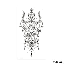 Load image into Gallery viewer, Flower Arm Tattoo Stickers Half Arm Waterproof Fashion Animal Tiger Men Women Tattoo Sticker Snake Creative Tattoo Stickers
