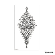 Load image into Gallery viewer, Flower Arm Tattoo Stickers Half Arm Waterproof Fashion Animal Tiger Men Women Tattoo Sticker Snake Creative Tattoo Stickers
