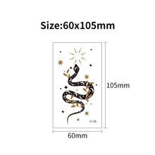 Load image into Gallery viewer, Cute Waterproof Blue Luminous Tattoo Stickers Small Fresh Animal Tattoo Stickers Deer Panda Penguin Dog Arm Tattoo Sticker
