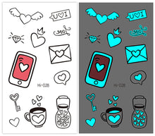 Load image into Gallery viewer, Cute Waterproof Blue Luminous Tattoo Stickers Small Fresh Animal Tattoo Stickers Deer Panda Penguin Dog Arm Tattoo Sticker
