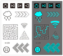 Load image into Gallery viewer, Cute Waterproof Blue Luminous Tattoo Stickers Small Fresh Animal Tattoo Stickers Deer Panda Penguin Dog Arm Tattoo Sticker
