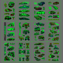 Load image into Gallery viewer, Waterproof Cool Racing Motorcycle Luminous Tattoo Stickers Glow Stickers Party Tattoo Stickers Men Women Tattoo Sticker
