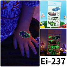 Load image into Gallery viewer, Waterproof Cool Racing Motorcycle Luminous Tattoo Stickers Glow Stickers Party Tattoo Stickers Men Women Tattoo Sticker
