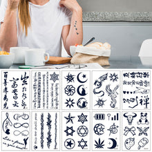Load image into Gallery viewer, Gardenia Blue Show Juice Tattoo Stickers Men and Women Waterproof Lasting Waterproof Simulation Planting Tattoo Stickers

