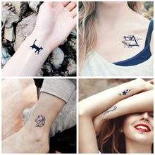 Load image into Gallery viewer, Gardenia Blue Show Juice Tattoo Stickers Men and Women Waterproof Lasting Waterproof Simulation Planting Tattoo Stickers
