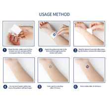 Load image into Gallery viewer, Gardenia Blue Show Juice Tattoo Stickers Men and Women Waterproof Lasting Waterproof Simulation Planting Tattoo Stickers
