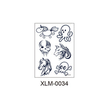 Load image into Gallery viewer, Gardenia Blue Show Juice Tattoo Stickers Men and Women Waterproof Lasting Waterproof Simulation Planting Tattoo Stickers
