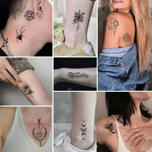 Load image into Gallery viewer, Creative Small Fresh Tattoo Stickers Black and White Animal Disposable Tattoo Stickers Dreamcatcher Arm Body Moon Tattoo Stickers
