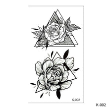 Load image into Gallery viewer, Creative Small Fresh Tattoo Stickers Black and White Animal Disposable Tattoo Stickers Dreamcatcher Arm Body Moon Tattoo Stickers
