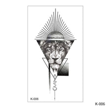 Load image into Gallery viewer, Creative Small Fresh Tattoo Stickers Black and White Animal Disposable Tattoo Stickers Dreamcatcher Arm Body Moon Tattoo Stickers
