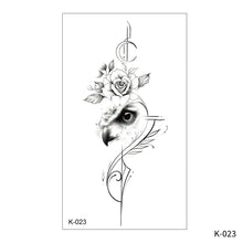 Load image into Gallery viewer, Creative Small Fresh Tattoo Stickers Black and White Animal Disposable Tattoo Stickers Dreamcatcher Arm Body Moon Tattoo Stickers
