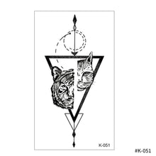 Load image into Gallery viewer, Creative Small Fresh Tattoo Stickers Black and White Color Disposable Tattoo Stickers Arm Body Butterfly Moon Tattoo Stickers
