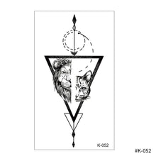 Load image into Gallery viewer, Creative Small Fresh Tattoo Stickers Black and White Color Disposable Tattoo Stickers Arm Body Butterfly Moon Tattoo Stickers
