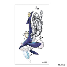 Load image into Gallery viewer, Creative Small Fresh Tattoo Stickers Black and White Color Disposable Tattoo Stickers Arm Body Butterfly Moon Tattoo Stickers
