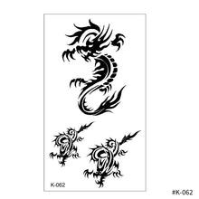 Load image into Gallery viewer, Creative Small Fresh Tattoo Stickers Black and White Color Disposable Tattoo Stickers Arm Body Butterfly Moon Tattoo Stickers
