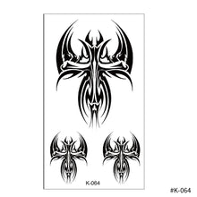 Load image into Gallery viewer, Creative Small Fresh Tattoo Stickers Black and White Color Disposable Tattoo Stickers Arm Body Butterfly Moon Tattoo Stickers
