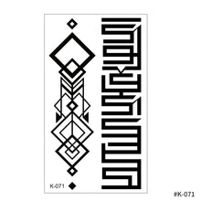 Load image into Gallery viewer, Creative Small Fresh Tattoo Stickers Black and White Color Disposable Tattoo Stickers Arm Body Butterfly Moon Tattoo Stickers
