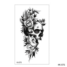 Load image into Gallery viewer, Creative Small Fresh Tattoo Stickers Black and White Color Disposable Tattoo Stickers Arm Body Butterfly Moon Tattoo Stickers
