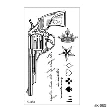 Load image into Gallery viewer, Creative Small Fresh Tattoo Stickers Black and White Color Disposable Tattoo Stickers Arm Body Butterfly Moon Tattoo Stickers
