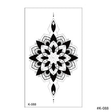 Load image into Gallery viewer, Creative Small Fresh Tattoo Stickers Black and White Color Disposable Tattoo Stickers Arm Body Butterfly Moon Tattoo Stickers
