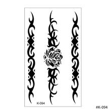 Load image into Gallery viewer, Creative Small Fresh Tattoo Stickers Black and White Color Disposable Tattoo Stickers Arm Body Butterfly Moon Tattoo Stickers
