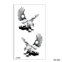 Load image into Gallery viewer, Creative Small Fresh Tattoo Stickers Black and White Color Disposable Tattoo Stickers Arm Body Butterfly Moon Tattoo Stickers
