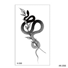 Load image into Gallery viewer, Creative Small Fresh Tattoo Stickers Black and White Color Disposable Tattoo Stickers Arm Body Butterfly Moon Tattoo Stickers
