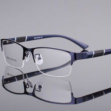 Load image into Gallery viewer, Half Frame Blue Light Blocking Glasses Flat Glasses Fashion Comfortable Transparent Glasses Anti Radiation Glasses For Men
