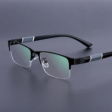 Load image into Gallery viewer, Half Frame Blue Light Blocking Glasses Flat Glasses Fashion Comfortable Transparent Glasses Anti Radiation Glasses For Men
