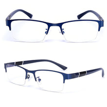 Load image into Gallery viewer, Half Frame Blue Light Blocking Glasses Flat Glasses Fashion Comfortable Transparent Glasses Anti Radiation Glasses For Men
