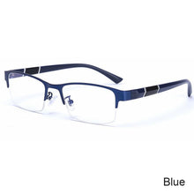 Load image into Gallery viewer, Half Frame Blue Light Blocking Glasses Flat Glasses Fashion Comfortable Transparent Glasses Anti Radiation Glasses For Men
