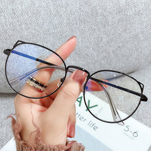 Load image into Gallery viewer, Cute Anti Blue Light Glasses Metal Glasses Frame Flat Glasses Fashion Comfortable Transparent Glasses For Women
