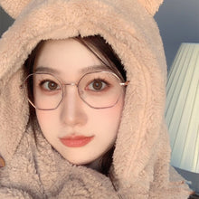 Load image into Gallery viewer, Art Retro Polygon Anti Blue Light Glasses Metal Frame Flat Glasses Fashion Comfortable Transparent Glasses For Women Men
