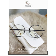 Load image into Gallery viewer, Art Retro Polygon Anti Blue Light Glasses Metal Frame Flat Glasses Fashion Comfortable Transparent Glasses For Women Men
